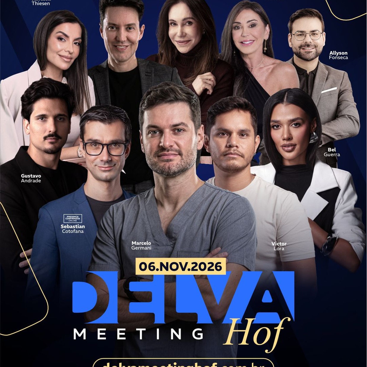 DELVA MEETING HOF 2026 — line-up oficial completo de palestrantes com Dr. Marcelo Germani e convidados